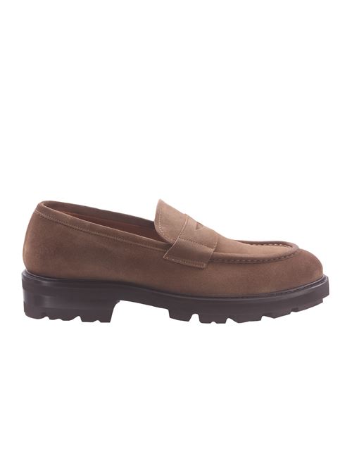 leather loafers CALCE | X2097MACFOX CASTORO